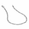 Thumbnail Image 1 of Men's 7.0mm Figaro Chain Bracelet in Sterling Silver - 8.5"