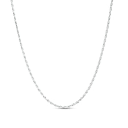 Ladies' 1.0mm Adjustable Rope Chain Necklace in Sterling Silver - 22&quot;
