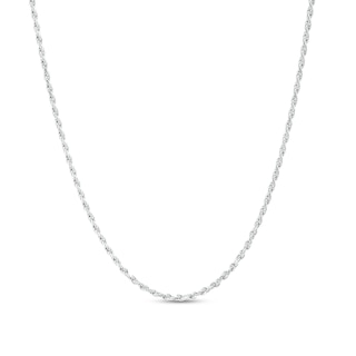 Ladies' 1.0mm Adjustable Rope Chain Necklace in Sterling Silver - 22"