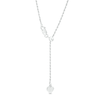 Thumbnail Image 2 of Ladies' 1.0mm Adjustable Rope Chain Necklace in Sterling Silver - 22"