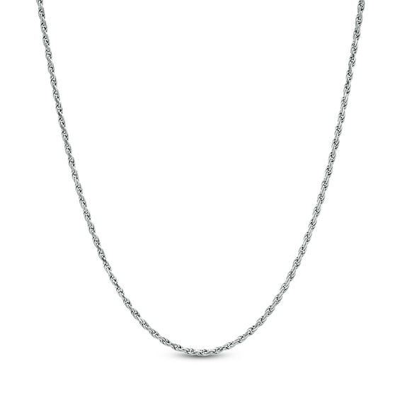 1.4mm Rope Chain Necklace in Sterling Silver - 18"