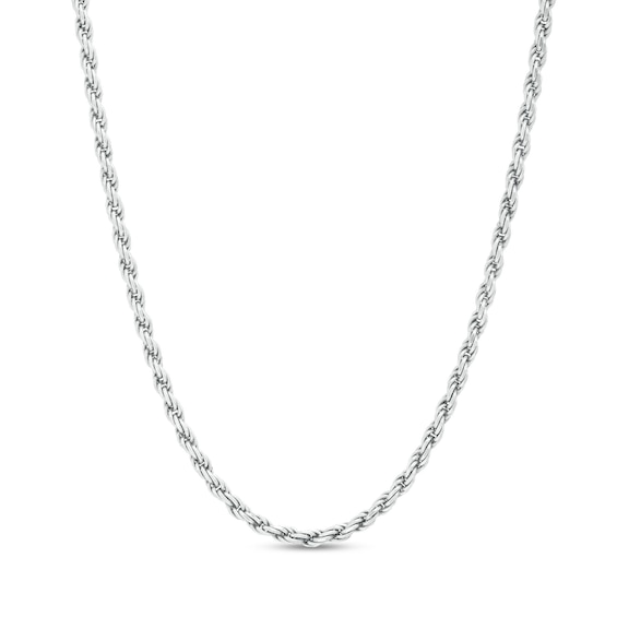 1.8mm Rope Chain Necklace in Sterling Silver