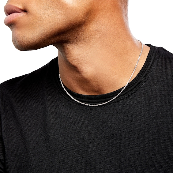 1.8mm Rope Chain Necklace in Sterling Silver