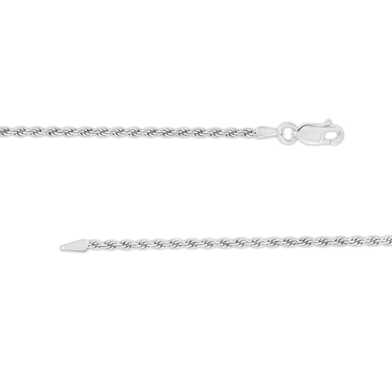 1.8mm Rope Chain Necklace in Sterling Silver