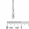 Thumbnail Image 2 of Men's 7.8mm Figaro Chain Bracelet in Sterling Silver - 8.5"
