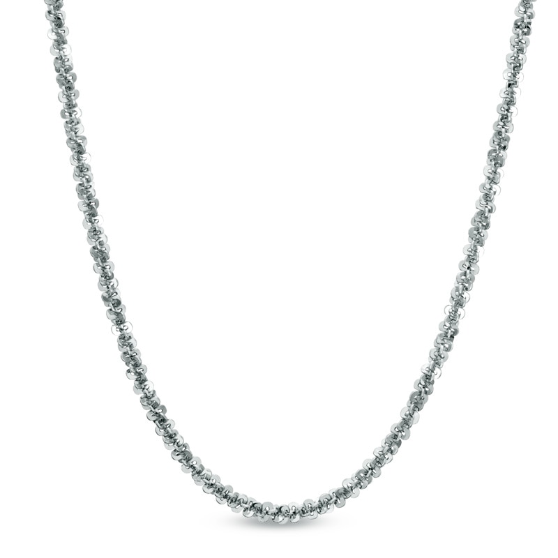 Main Image 1 of 1.5mm Criss-Cross Chain Necklace in Sterling Silver - 18"