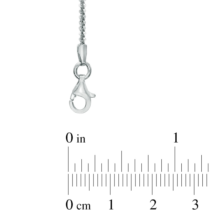 Main Image 2 of 1.5mm Criss-Cross Chain Necklace in Sterling Silver - 18"