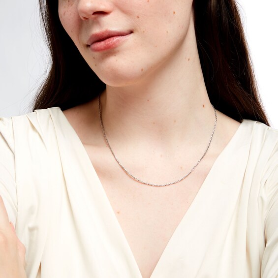 1.5mm Sparkle Chain Necklace in Sterling Silver - 20"