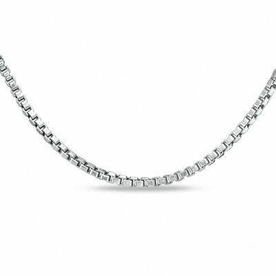 IcedTime Sterling Silver 1.3 mm Wide Box Chain 20 Inch Long 