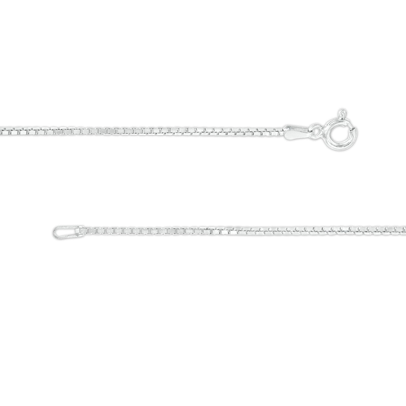 Main Image 4 of 1.3mm Box Chain Necklace in Sterling Silver - 20"