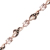 Thumbnail Image 1 of Oval Morganite and Smoky Quartz Bracelet in 10K Rose Gold - 7.25"