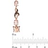 Thumbnail Image 2 of Oval Morganite and Smoky Quartz Bracelet in 10K Rose Gold - 7.25"