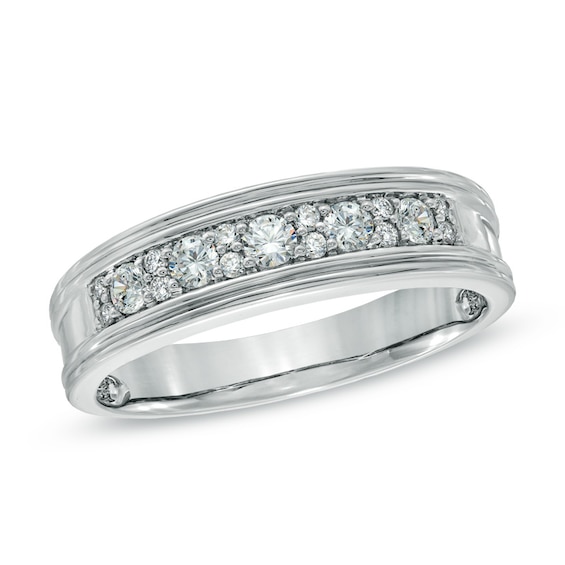 Men's 1/2 CT. T.w. Diamond Ring in 10K White Gold