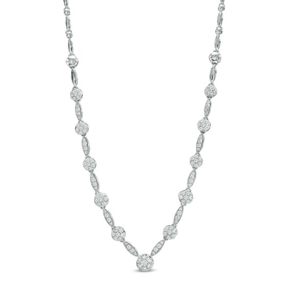 2 CT. T.w. Diamond Fashion Necklace in 10K White Gold