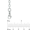 Thumbnail Image 2 of &quot;Love&quot; Puffed Heart Charm Bracelet in Stainless Steel - 7.5&quot;
