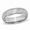 Thumbnail Image 0 of Men's 6.0mm Hammered Wedding Band in Sterling Silver