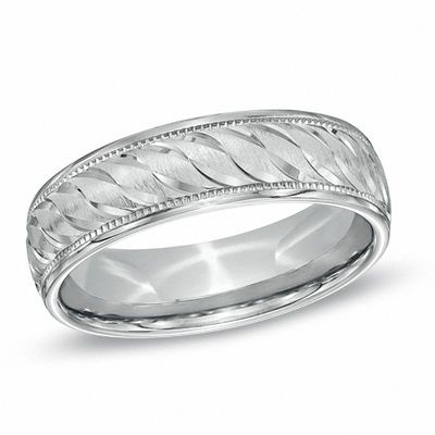 AMDXD Jewelry Silver Plated Wedding Bands for Men Rectangle 