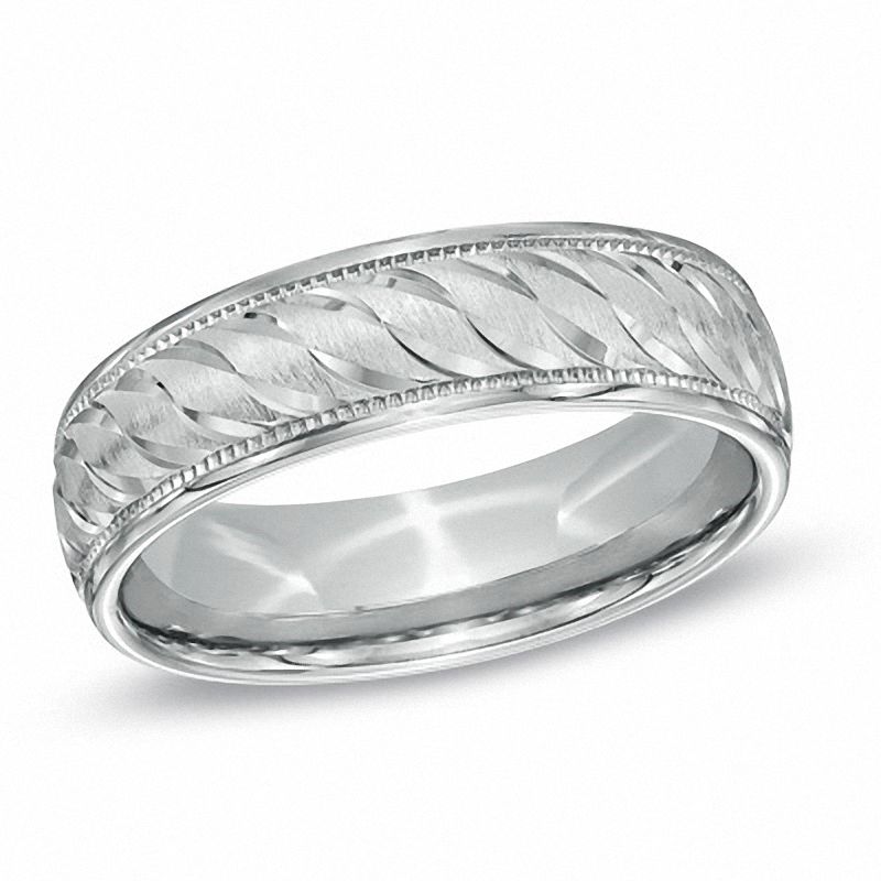 Men's 6.0mm DiamondCut Comfort Fit Wedding Band in