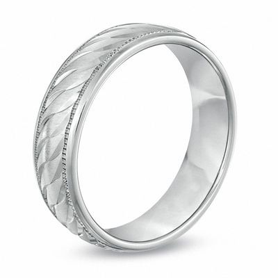MEN'S FANCY DESIGNER DIAMOND CUT WEDDING BAND.925 Sterling Silver Ring SIZE 9-12 