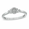 Thumbnail Image 0 of Cherished Promise Collection™ 1/10 CT. T.W. Diamond Frame Ring in Sterling Silver