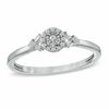 Thumbnail Image 1 of Cherished Promise Collection™ 1/10 CT. T.W. Diamond Frame Ring in Sterling Silver