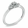 Thumbnail Image 1 of Cherished Promise Collection™ 1/10 CT. T.W. Diamond Frame Ring in Sterling Silver