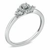 Thumbnail Image 2 of Cherished Promise Collection™ 1/10 CT. T.W. Diamond Frame Ring in Sterling Silver