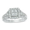 Thumbnail Image 1 of Vera Wang Love Collection 1 CT. T.W. Quad Princess-Cut Diamond Engagement Ring in 14K White Gold