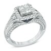 Thumbnail Image 2 of Vera Wang Love Collection 1 CT. T.W. Quad Princess-Cut Diamond Engagement Ring in 14K White Gold