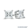 Thumbnail Image 0 of Celebration Ideal 1/3 CT. T.W. Princess-Cut Diamond Solitaire Stud Earrings in 14K White Gold (K/I1)
