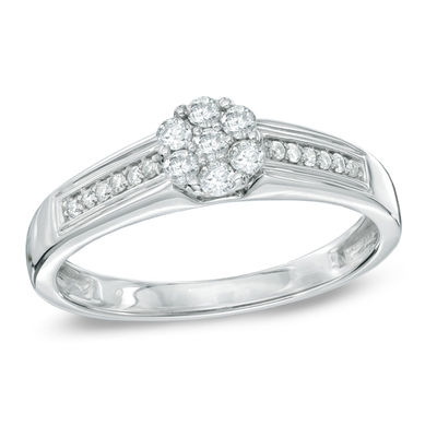 zales diamond cluster rings