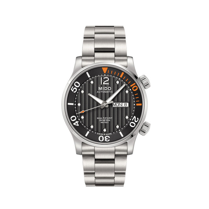 Men's MIDO® Multifort Automatic Watch with Grey Dial (Model: M005.930.11.060.00)