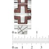 Thumbnail Image 3 of 1/5 CT. T.W. Diamond Cross Bracelet in Two-Tone Stainless Steel - 8.25"