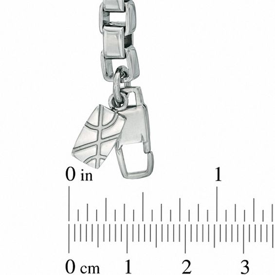 6.0mm Box Necklace and Bracelet Set in Stainless Steel - 24"