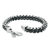 Thumbnail Image 1 of Men's 8.0mm Chain Necklace and Bracelet Set in Black IP Stainless Steel - 24"