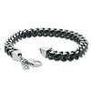 Thumbnail Image 1 of Men's 8.0mm Chain Necklace and Bracelet Set in Black IP Stainless Steel - 24"