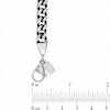 Thumbnail Image 2 of Men's 8.0mm Chain Necklace and Bracelet Set in Black IP Stainless Steel - 24"