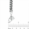 Thumbnail Image 2 of Men's 8.0mm Chain Necklace and Bracelet Set in Black IP Stainless Steel - 24"