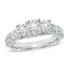 Thumbnail Image 0 of Celebration Ideal 2 CT. T.W. Diamond Three Stone Engagement Ring in 14K White Gold (J/I1)