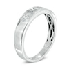 Thumbnail Image 2 of 1/10 CT. Diamond Solitaire "MOM" Band in 10K White Gold