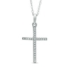 Thumbnail Image 0 of Diamond Accent Cross Pendant in 10K White Gold