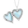 Thumbnail Image 1 of Diamond Fascination™ Heart with Scroll Design Locket in Sterling Silver with Platinum Plate