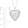 Thumbnail Image 2 of Diamond Fascination™ Heart with Scroll Design Locket in Sterling Silver with Platinum Plate