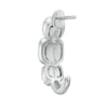 Thumbnail Image 2 of 1/2 CT. T.W. Diamond Past Present Future® Frame J-Hoop Earrings in 14K White Gold