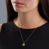 Thumbnail Image 3 of 1/5 CT. Diamond Solitaire Flame Pendant in 10K Gold