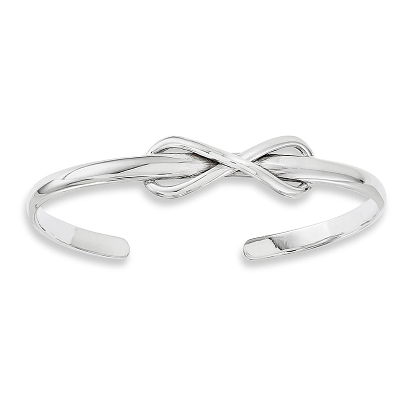 Main Image 1 of Infinity Cuff in Sterling Silver - 8.0"