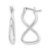 Thumbnail Image 1 of Infinity Hoop Earrings in Sterling Silver
