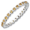 Thumbnail Image 0 of Stackable Expressions™ Prong-Set Citrine Eternity Band in Sterling Silver
