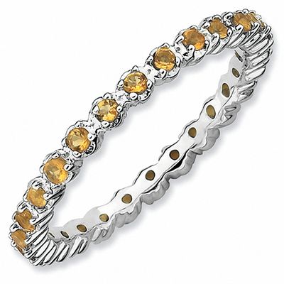 citrine eternity band