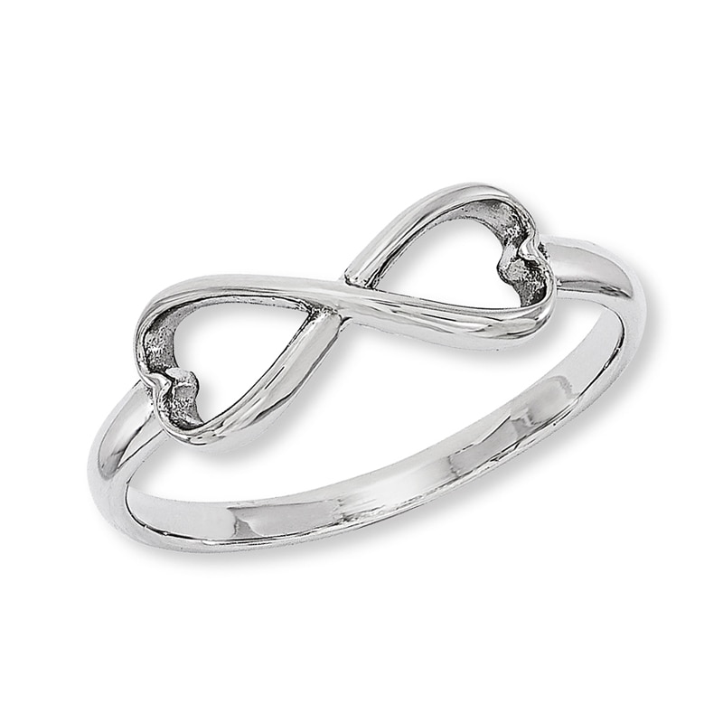 Limited Stevenson aflange Heart-Shaped Infinity Ring in Sterling Silver | Zales